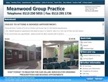 Tablet Screenshot of meanwoodgrouppractice.co.uk